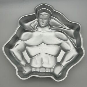 Vintage 1977 Wilton‎ Superman Cake Pan Mold 502-1212 DC Comics Super Hero Cape